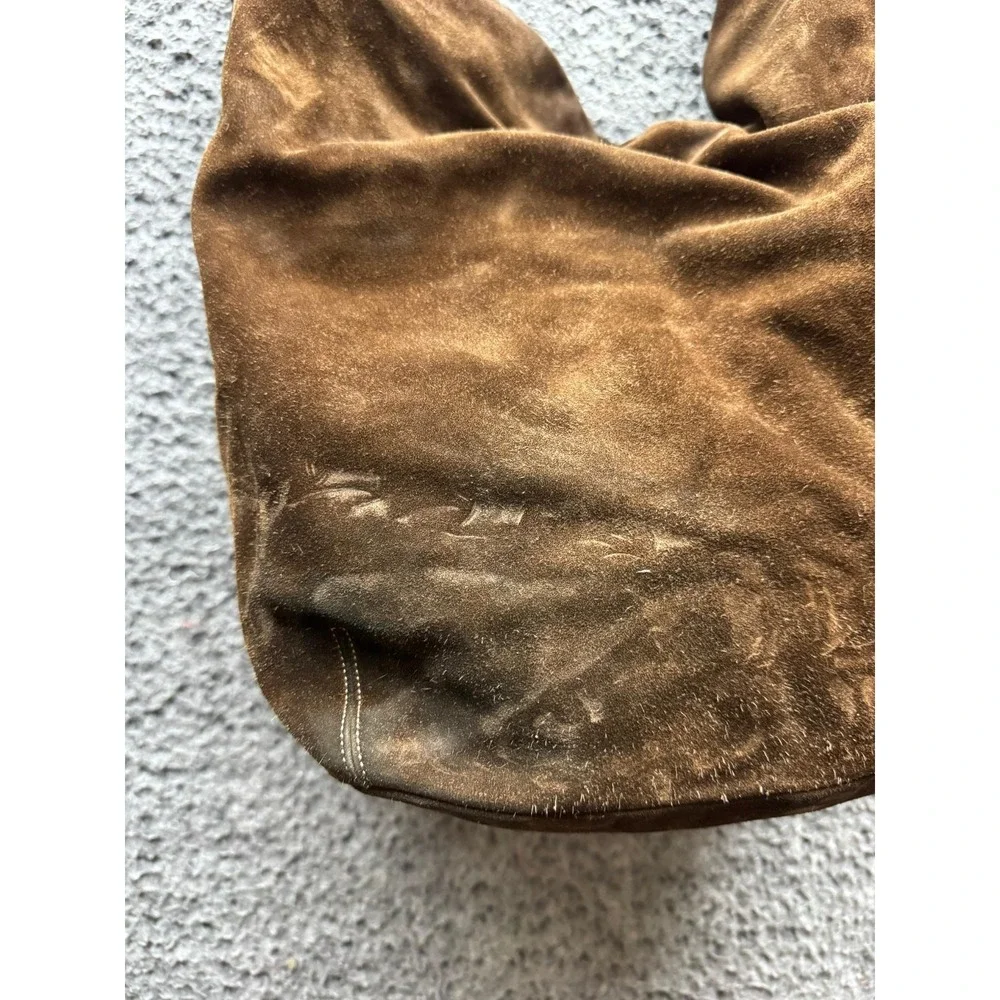 Vintage Coach Women's 9196 Legacy Suede Hobo Shoulder Bag Dark Brown - Picture 5 of 14